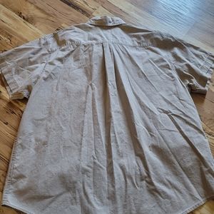 Route 66  Short Sleeve Button Up Grey Denim Shirt Mens Size XXL